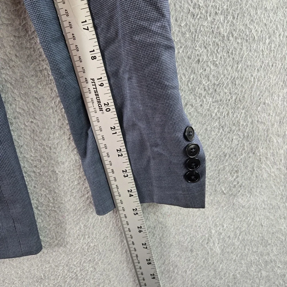 Armani Exchange Men Blazer 33W Blue Suit Jacket Button Long Sleeve